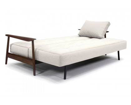 Innovation Living Caluma Sofa Bed Smoked Oak - 574 Vivus Dusty Off White