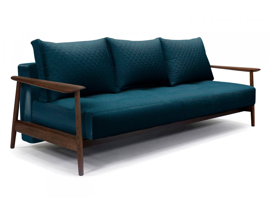 Innovation Living Caluma Sofa Bed Smoked Oak - 580 Argus Navy Blue