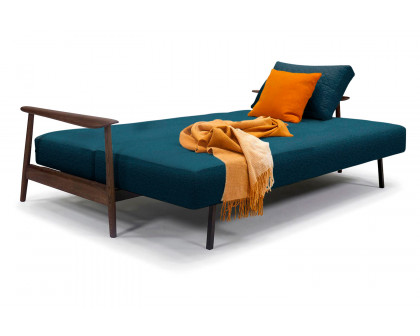 Innovation Living Caluma Sofa Bed Smoked Oak - 580 Argus Navy Blue