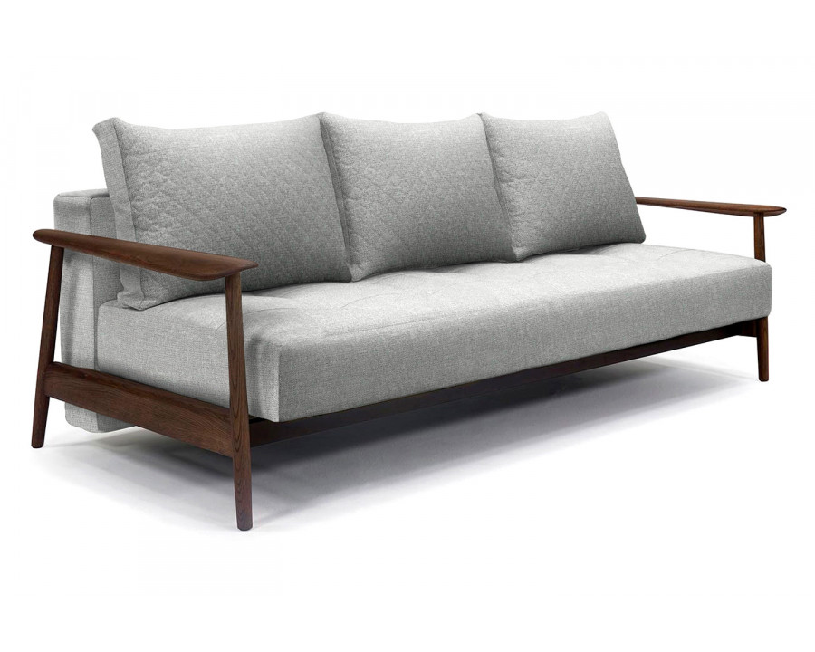 Innovation Living Caluma Sofa Bed Smoked Oak - 590 Micro Check Gray