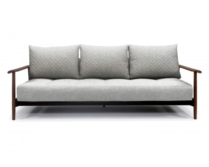 Innovation Living Caluma Sofa Bed Smoked Oak - 590 Micro Check Gray