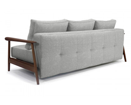 Innovation Living Caluma Sofa Bed Smoked Oak - 590 Micro Check Gray