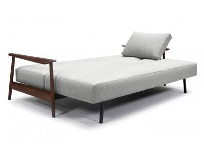 Innovation Living Caluma Sofa Bed Smoked Oak - 590 Micro Check Gray