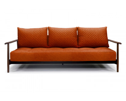 Innovation Living Caluma Sofa Bed Smoked Oak - 595 Corduroy Burnt Orange