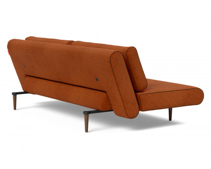 Innovation Living Unfurl Lounger Sofa Bed - 595 Corduroy Burnt Orange