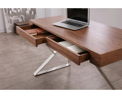 J&M Noho Desk - Walnut