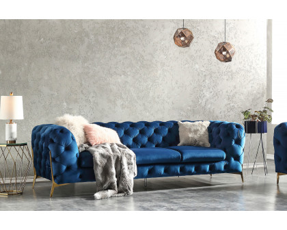 J&M - Glamour Sofa in Blue