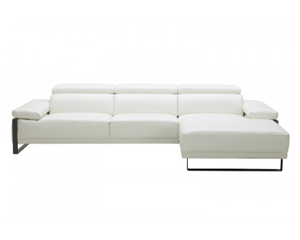 J&M Fleurier Sectional - Right Hand Facing, White