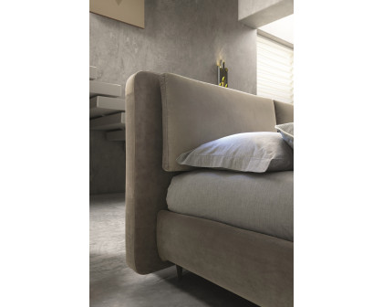 J&M Cortina King Bed - Taupe