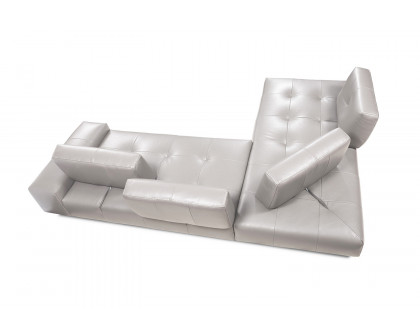 J&M I763 Sectional - Left Hand Facing Chaise, Light Gray