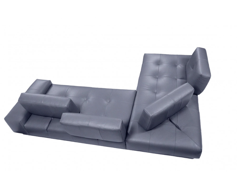 J&M I763 Sectional - Left Hand Facing Chaise, Light Blue