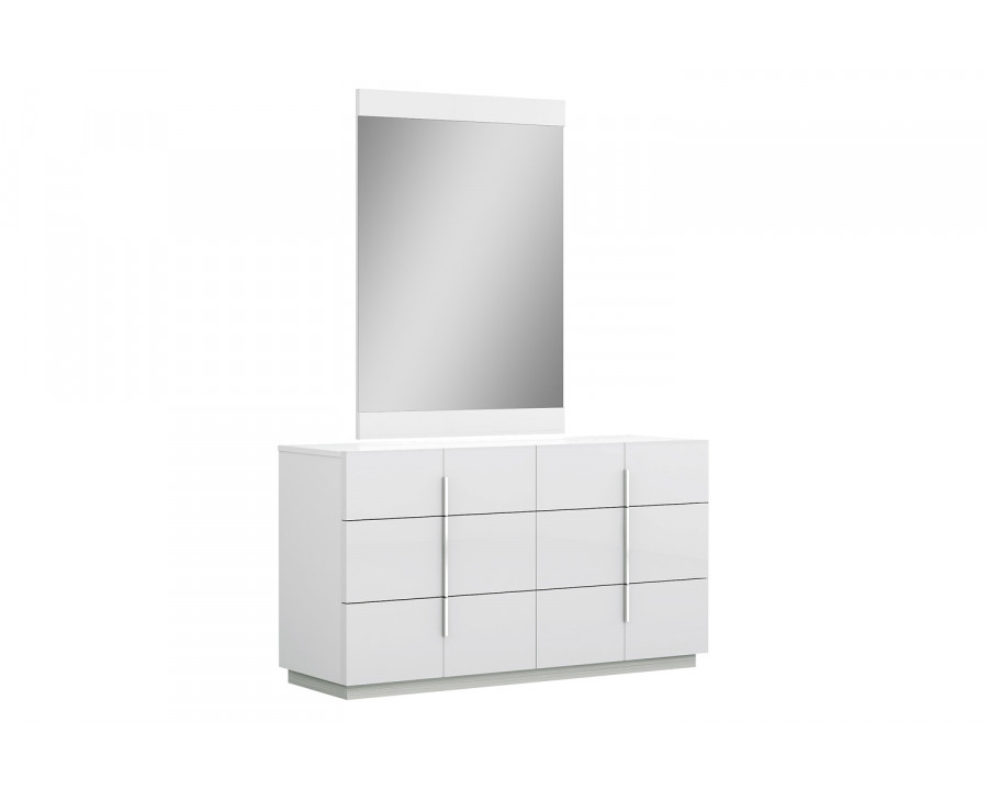 J&M - Oslo Mirror in White