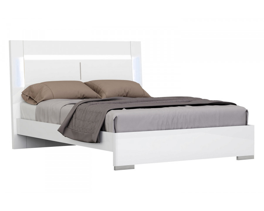 J&M Oslo Queen Bed - White