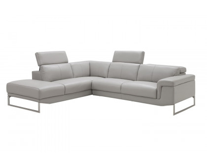 J&M Athena Sectional - Left Facing, Light Gray