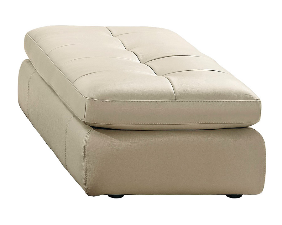 J&M - 397 Italian Leather Ottoman