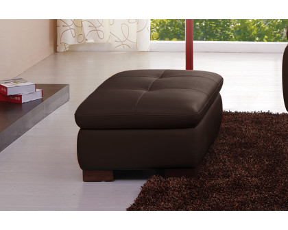 J&M - 625 Italian Leather Ottoman