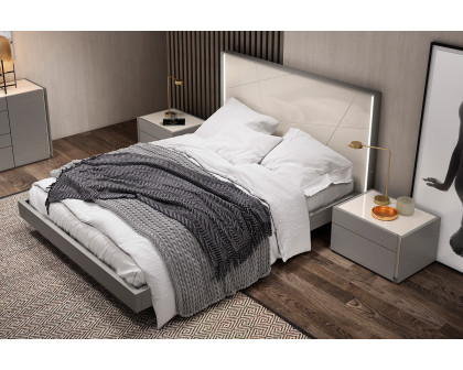 J&M Sintra King Bed - Gray