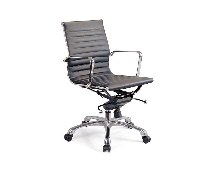 J&M Comfy Low Back Office Chair - Black