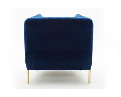 J&M™ Deco Chair - Blue, Fabric