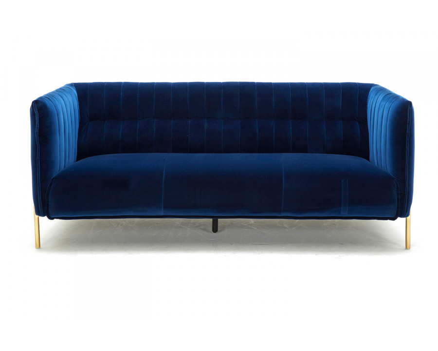 J&M Deco Sofa - Blue, Fabric