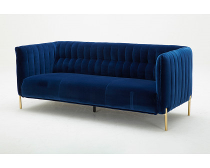 J&M Deco Sofa - Blue, Fabric