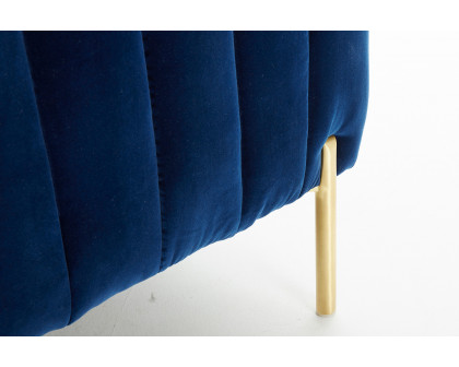 J&M Deco Sofa - Blue, Fabric