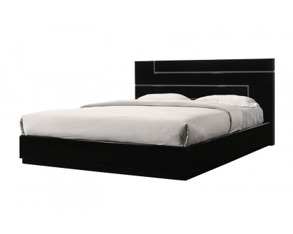 J&M Lucca King Size Bed - Black