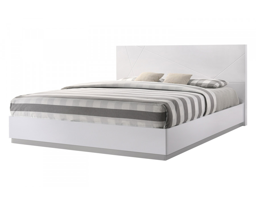 J&M Naples Full Size Bed - White