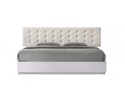 J&M Milan King Size Bed - White