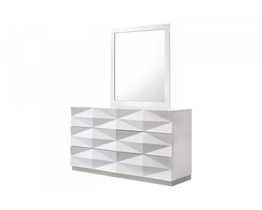 J&M - Verona Dresser & Mirror in White