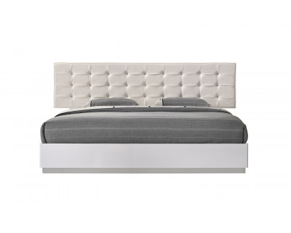 J&M Verona King Size Bed - White