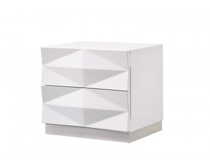 J&M - Verona Nightstand in White