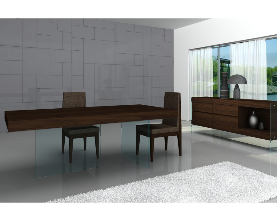 J&M - Float Modern Dining Table in Dark