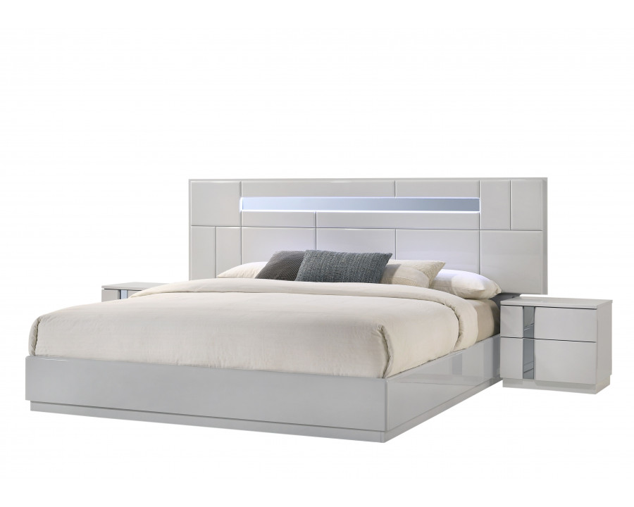 J&M Palermo King Bed - Gray