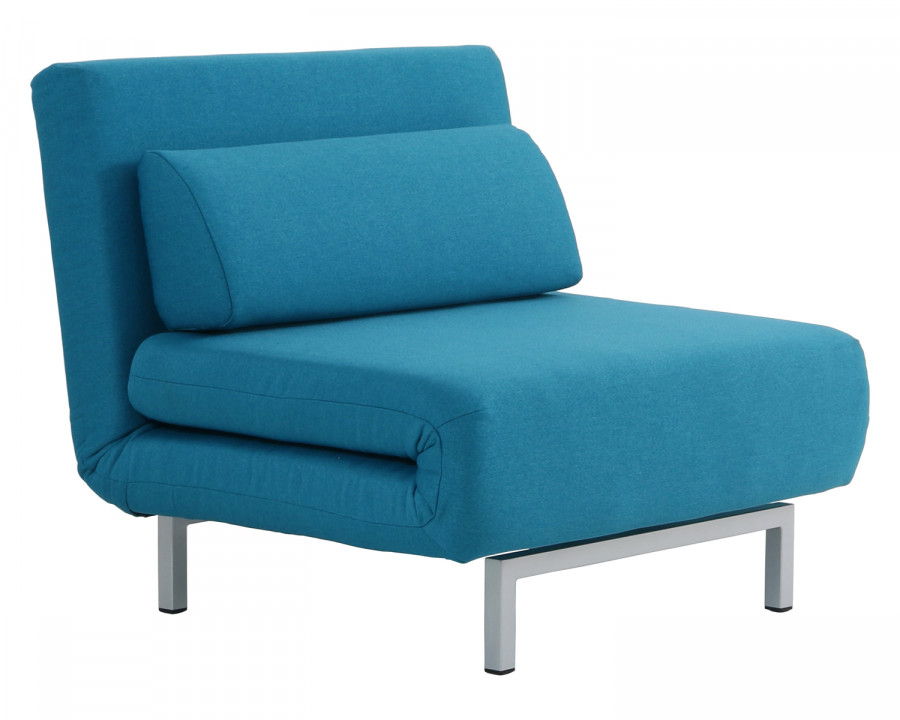 J&M Premium Chair Bed Lk06-1 - Teal, Fabric