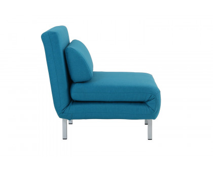 J&M™ Premium Chair Bed Lk06-1 - Teal, Fabric