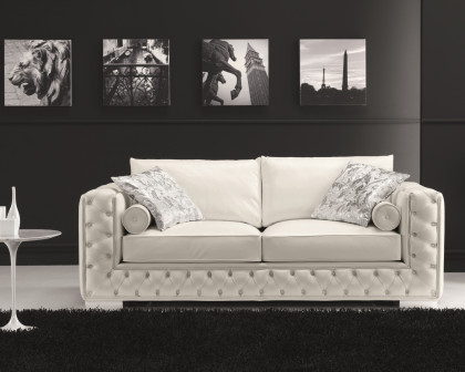 J&M - Vanity Sofa Bed in White