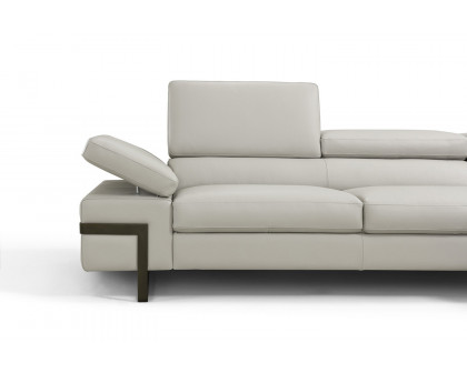 J&M I867 Sectional - Left Hand Facing Chaise, Light Gray