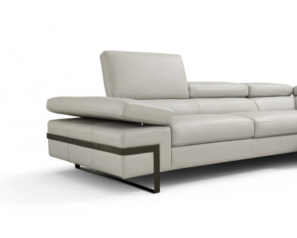 J&M I867 Sectional - Left Hand Facing Chaise, Light Gray