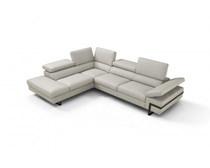 J&M I867 Sectional - Left Hand Facing Chaise, Light Gray