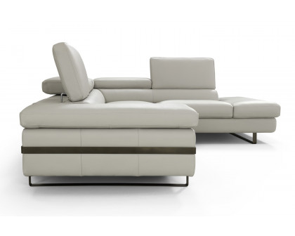 J&M I867 Sectional - Right Hand Facing Chaise, Light Gray