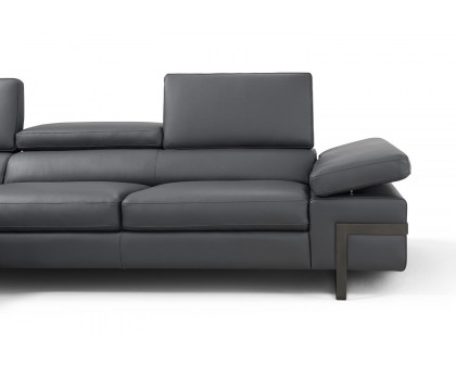 J&M I867 Sectional - Left Hand Facing Chaise, Dark Gray