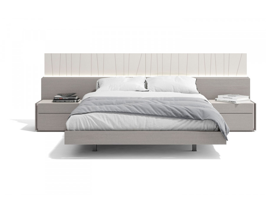 J&M Porto Queen Size Bed - Gray