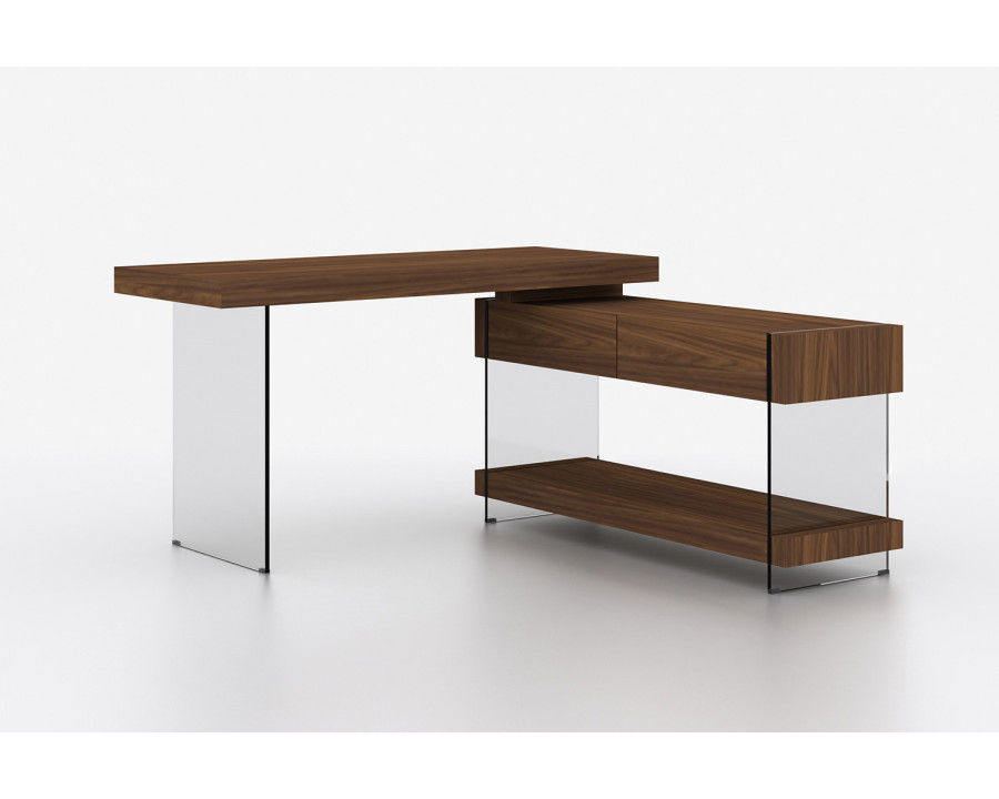 J&M Elm Desk - Walnut