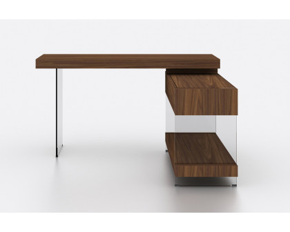 J&M Elm Desk - Walnut