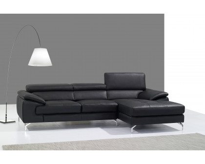 J&M - A973B Italian Leather Mini Sectional