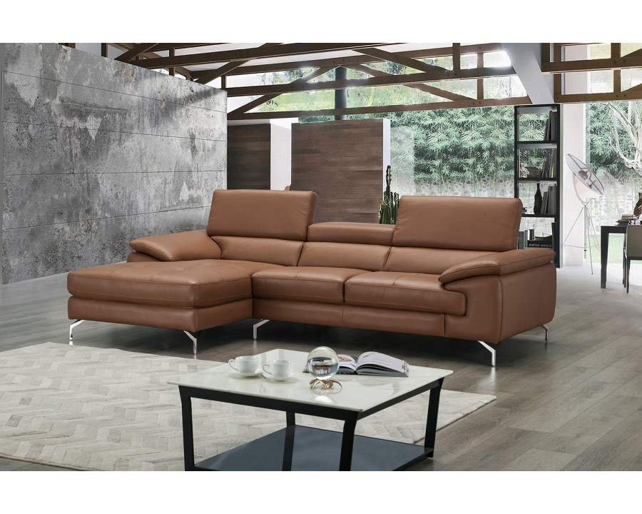 J&M - A973B Italian Leather Mini Sectional