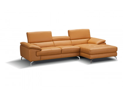 J&M - A973B Italian Leather Mini Sectional