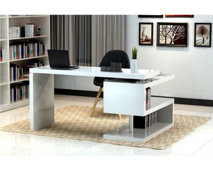 J&M A33 Office Desk - White