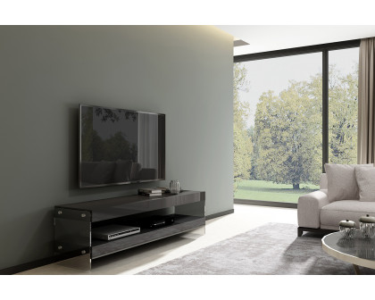 J&M Cloud TV Base - Gray, High Gloss